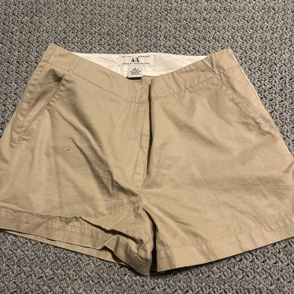 Armani Exchange khaki shorts